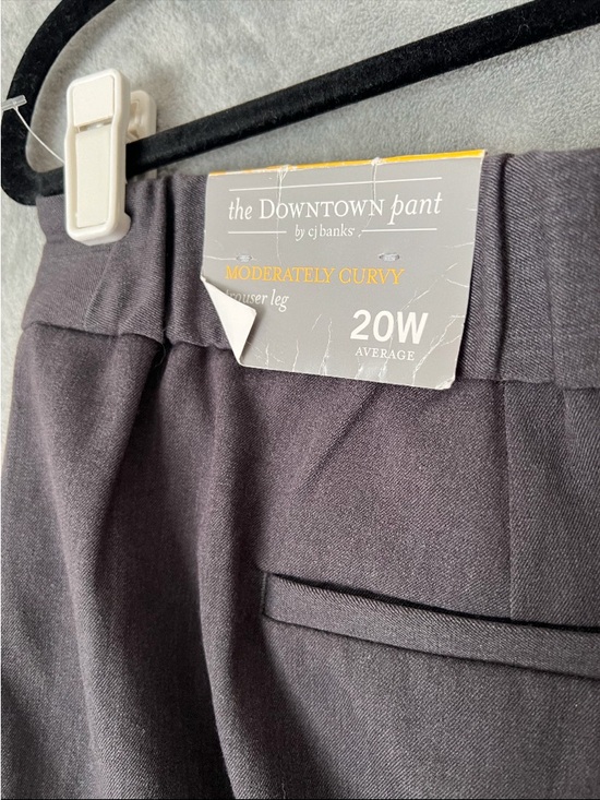 Cj Banks Grey Straight Leg career professional dress up Pants size 20W Church - Picture 4 of 6